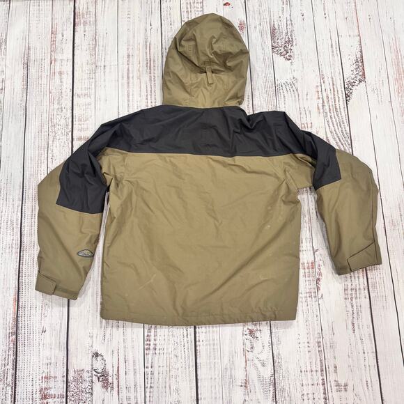 Sorel Omni-Shield Hooded Rain Jacket Men’s M Tan/Black Waterproof Breathable - Picture 2 of 8